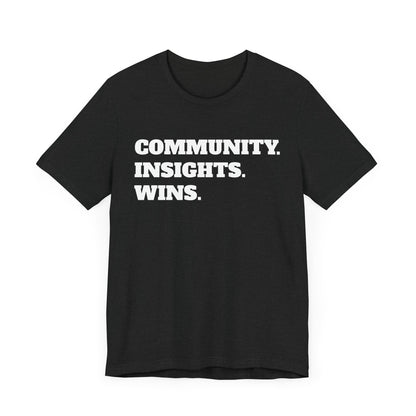Motivational Unisex Jersey Tee - Connect. Win. Repeat.