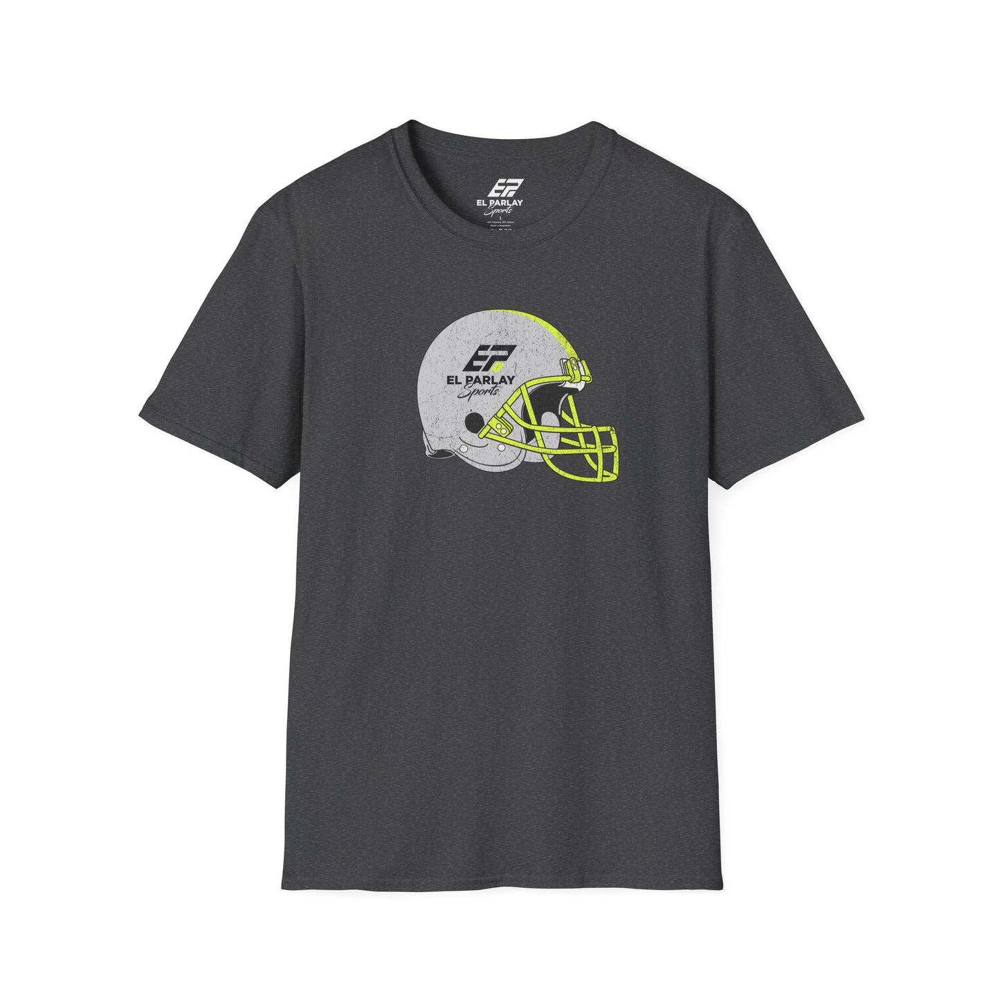 Unisex Softstyle T-Shirt with Football Helmet Design