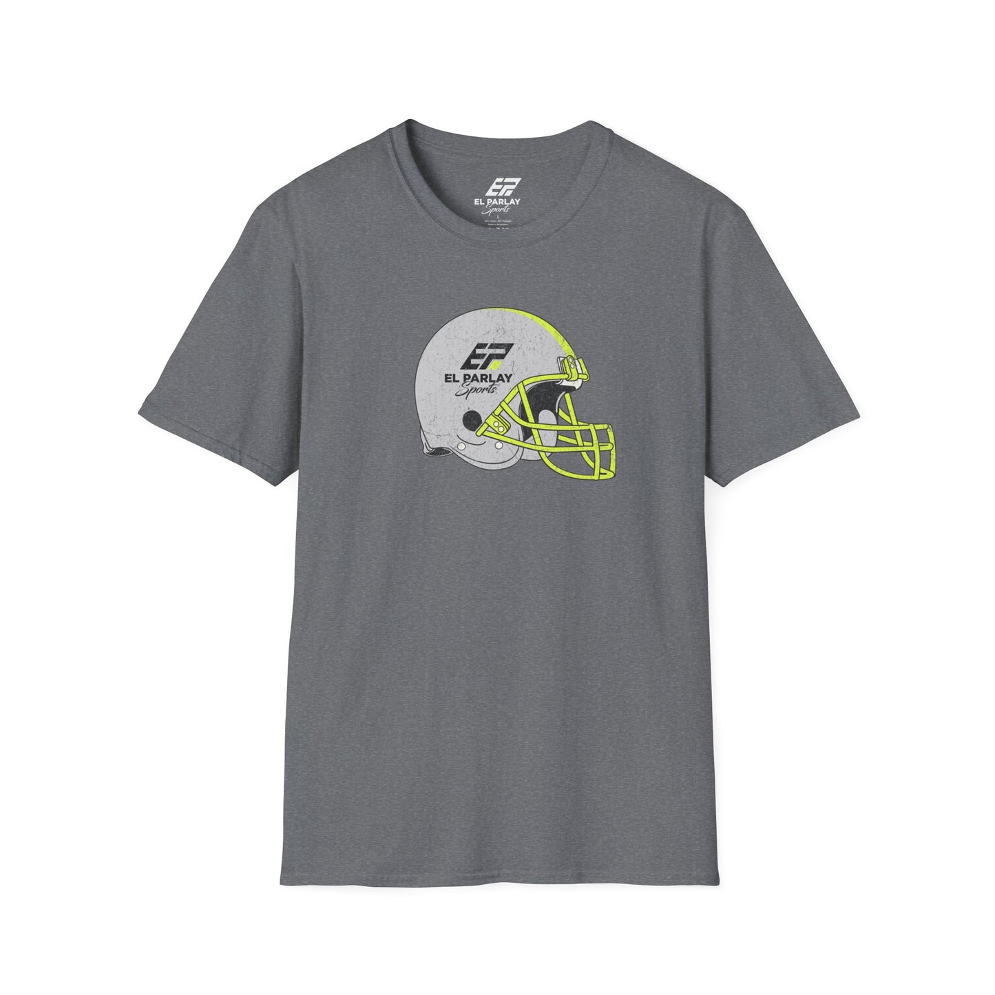 Unisex Softstyle T-Shirt with Football Helmet Design
