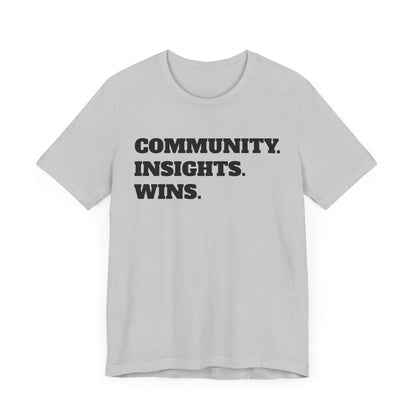 Motivational Unisex Jersey Tee - Connect. Win. Repeat.