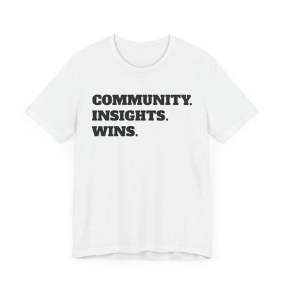 Motivational Unisex Jersey Tee - Connect. Win. Repeat.