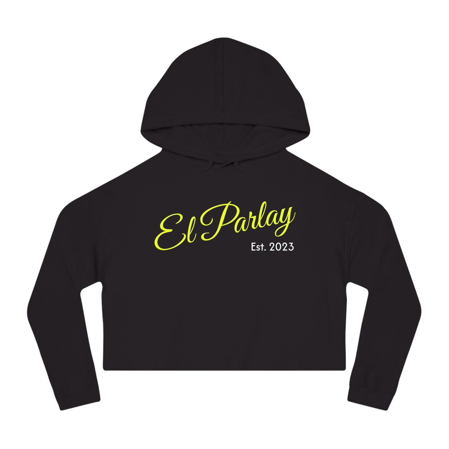 El Parlay Women’s Cropped Hooded Sweatshirt - Stylish & Cozy for Everyday Wear