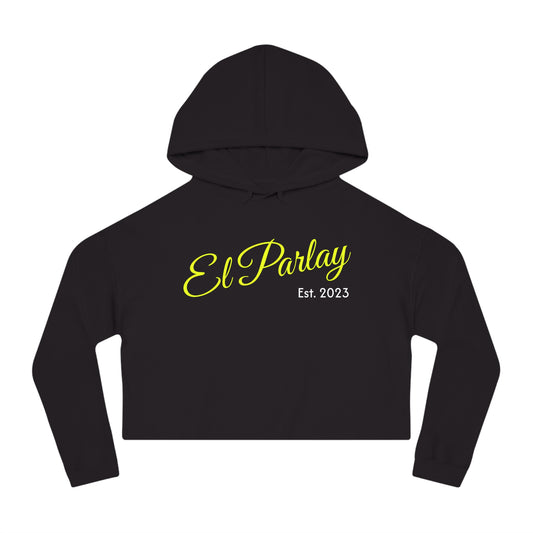 El Parlay Women’s Cropped Hooded Sweatshirt - Stylish & Cozy for Everyday Wear