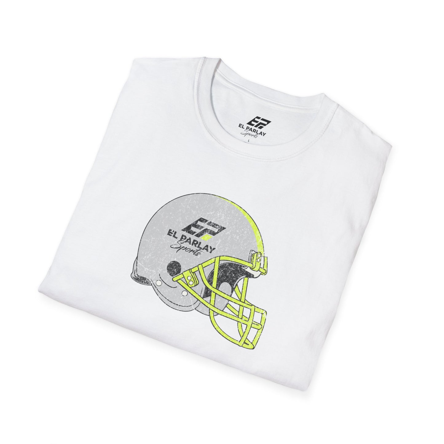 Unisex Softstyle T-Shirt with Football Helmet Design