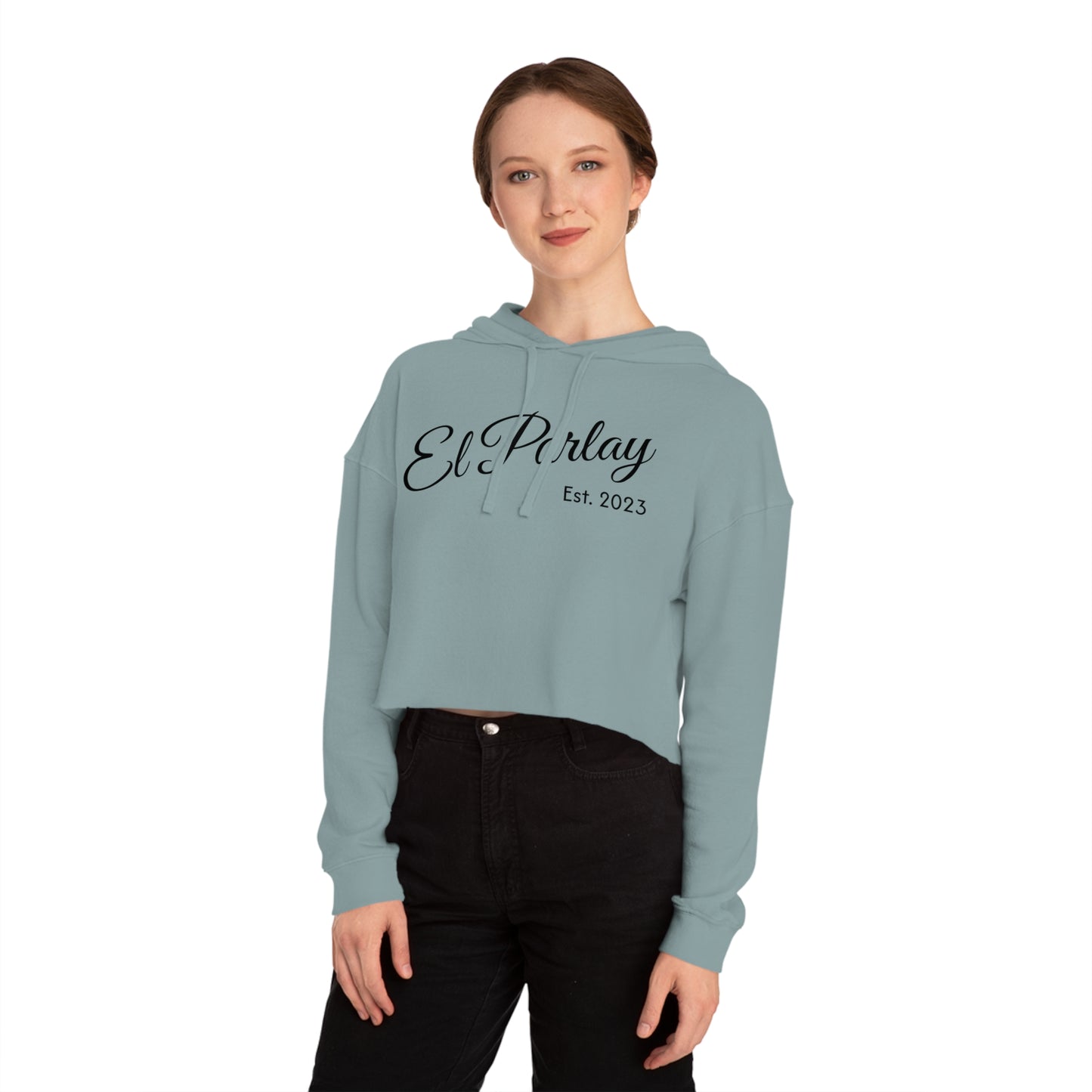 El Parlay Women’s Cropped Hooded Sweatshirt - Stylish & Cozy for Everyday Wear