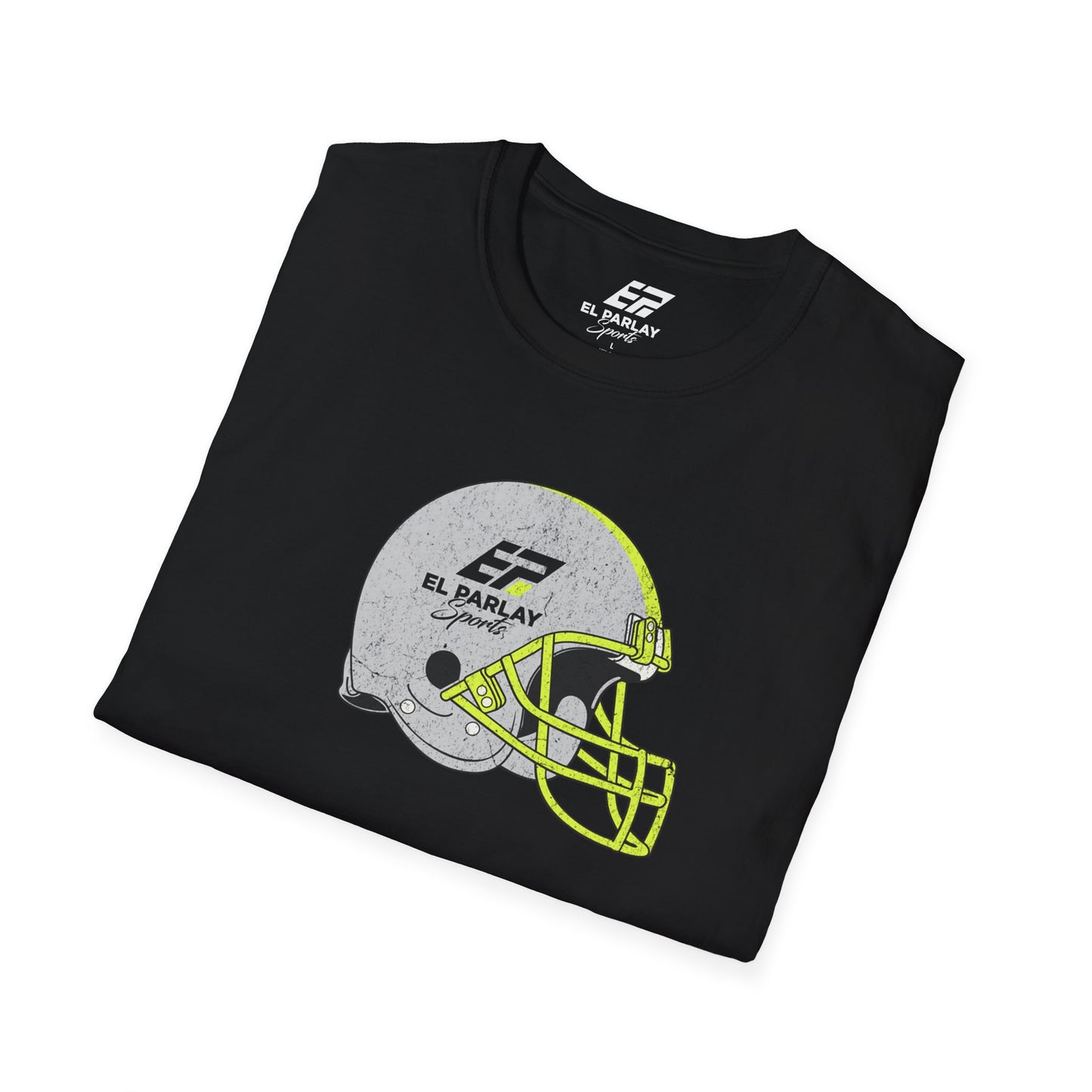 Unisex Softstyle T-Shirt with Football Helmet Design