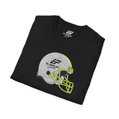 Unisex Softstyle T-Shirt with Football Helmet Design