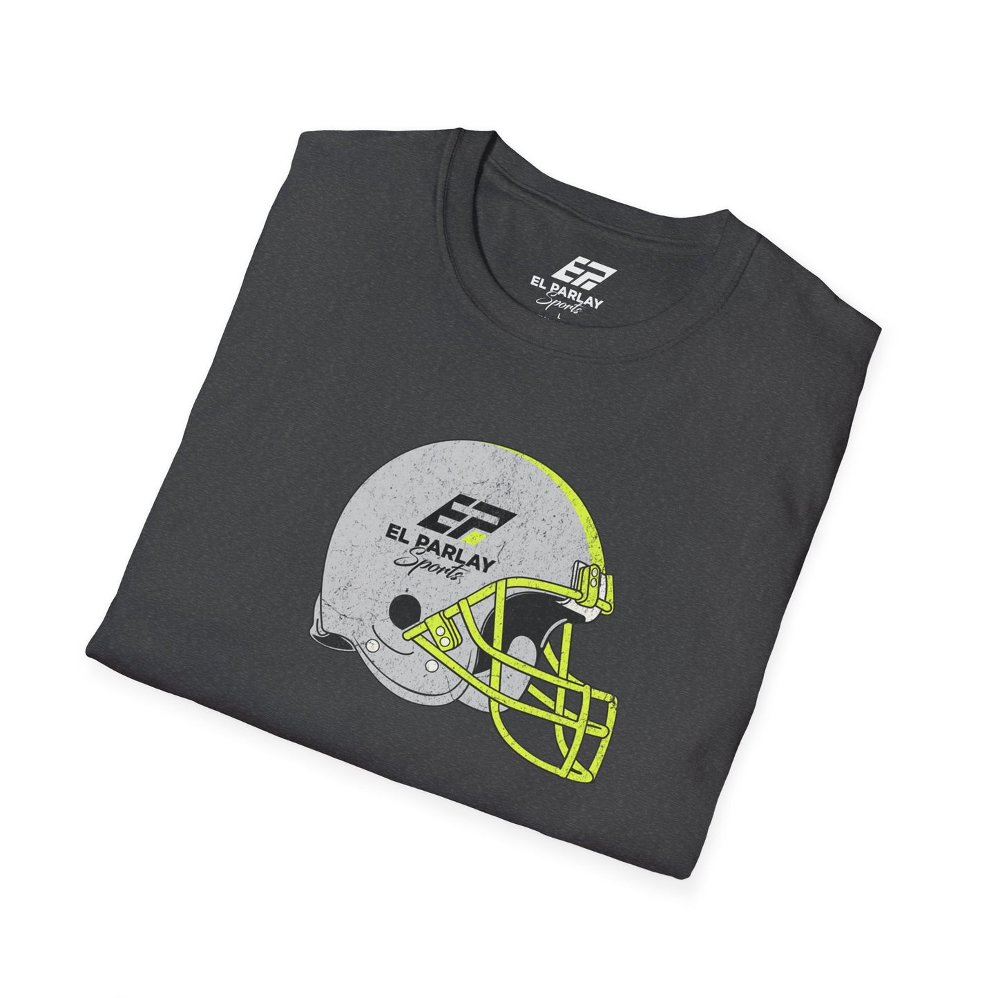 Unisex Softstyle T-Shirt with Football Helmet Design