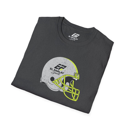 Unisex Softstyle T-Shirt with Football Helmet Design