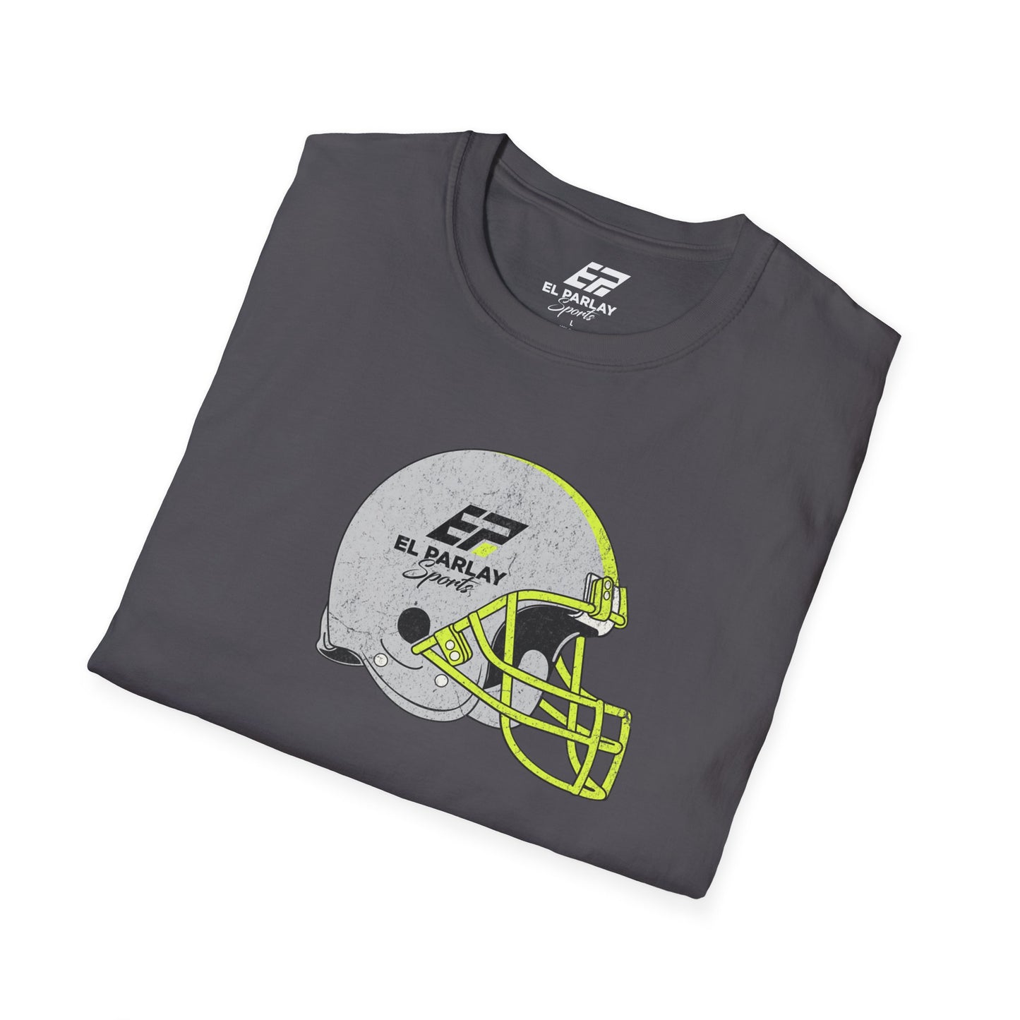 Unisex Softstyle T-Shirt with Football Helmet Design