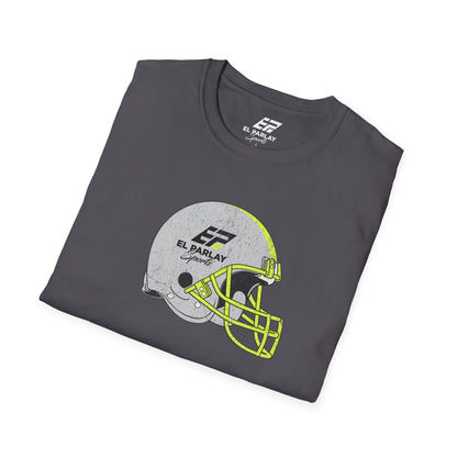 Unisex Softstyle T-Shirt with Football Helmet Design