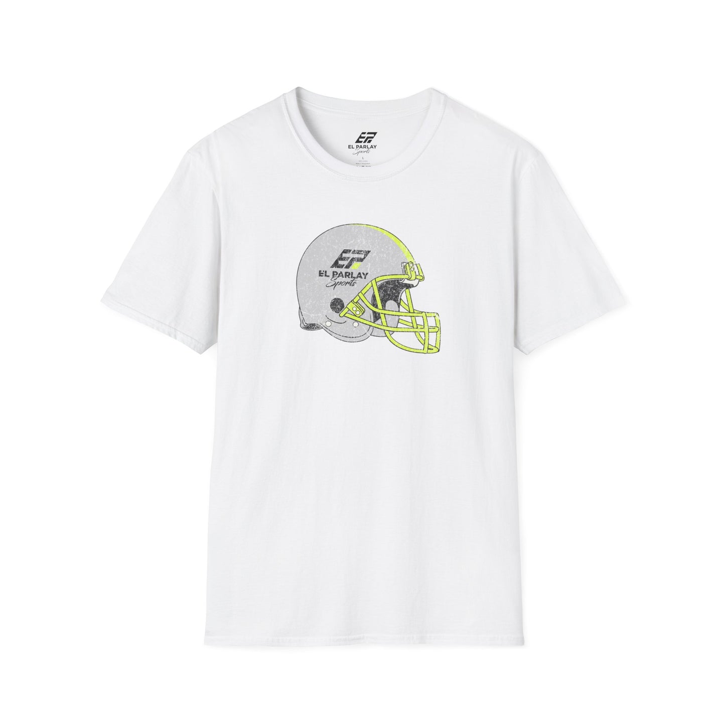 Unisex Softstyle T-Shirt with Football Helmet Design