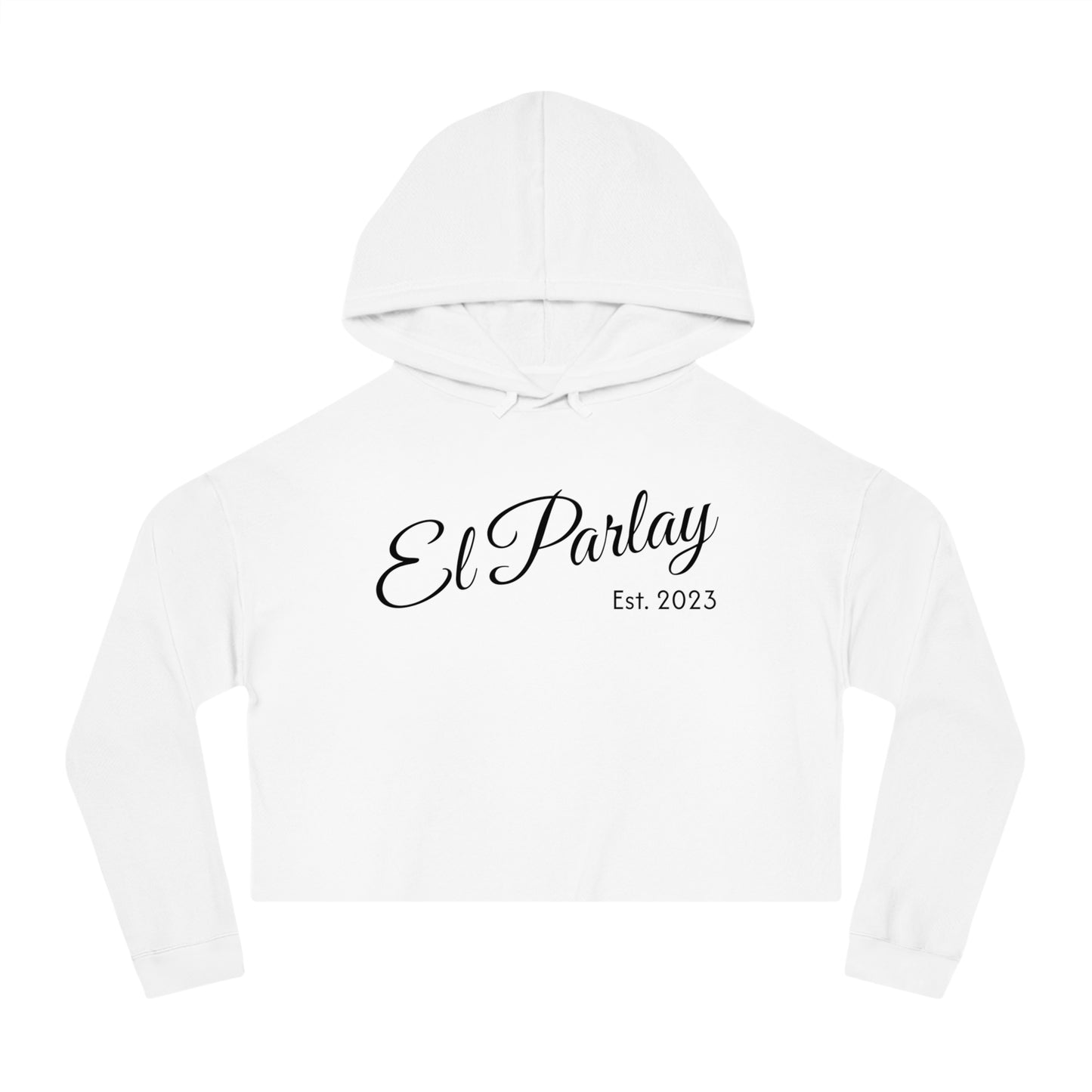El Parlay Women’s Cropped Hooded Sweatshirt - Stylish & Cozy for Everyday Wear