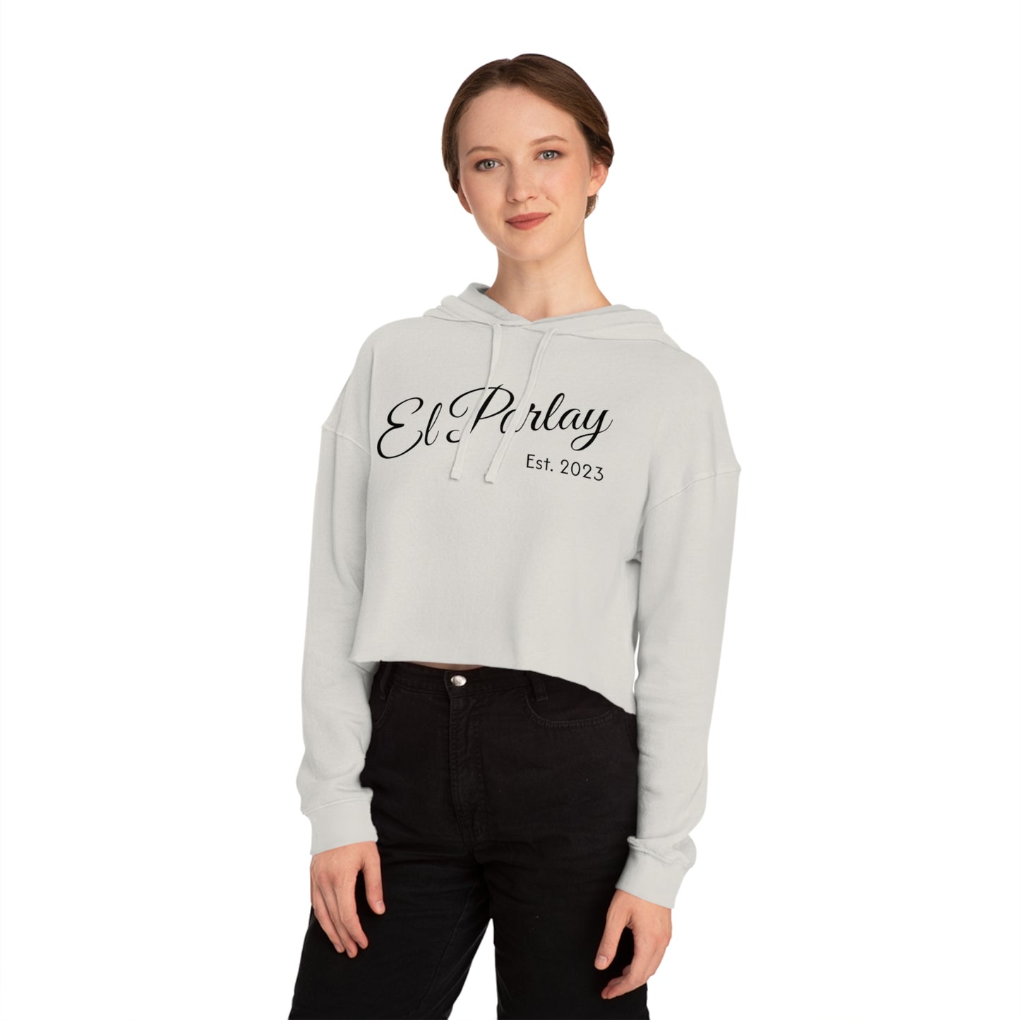 El Parlay Women’s Cropped Hooded Sweatshirt - Stylish & Cozy for Everyday Wear