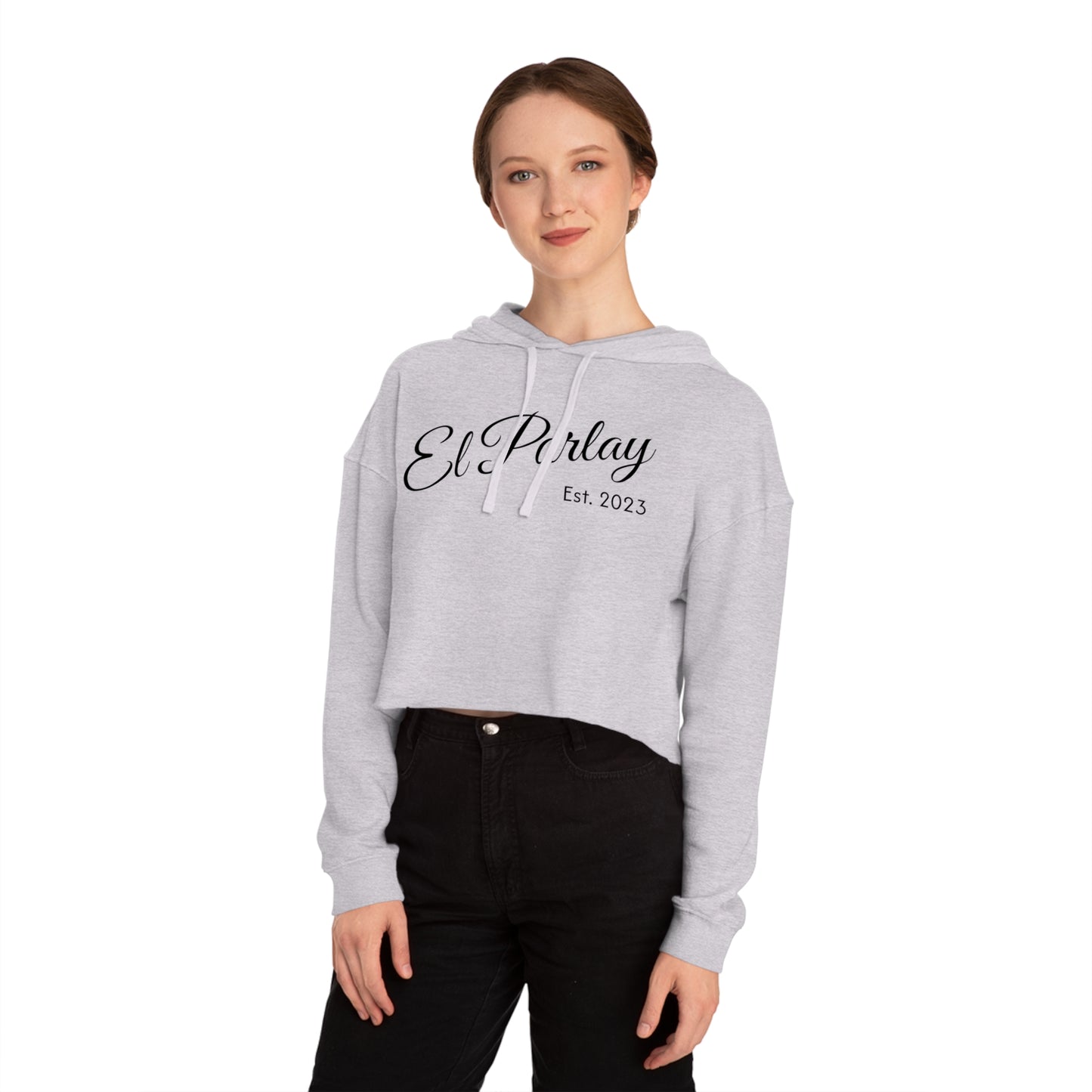 El Parlay Women’s Cropped Hooded Sweatshirt - Stylish & Cozy for Everyday Wear
