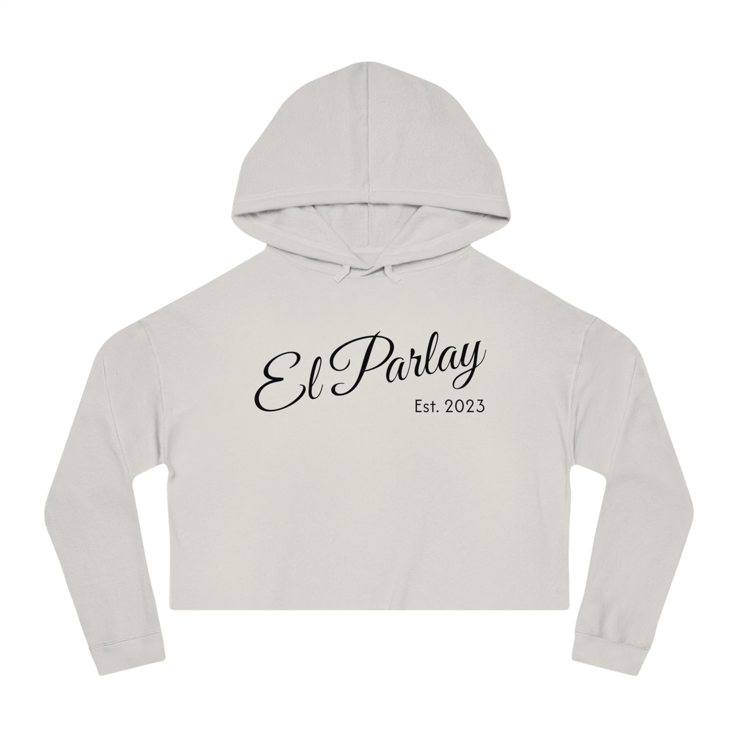 El Parlay Women’s Cropped Hooded Sweatshirt - Stylish & Cozy for Everyday Wear